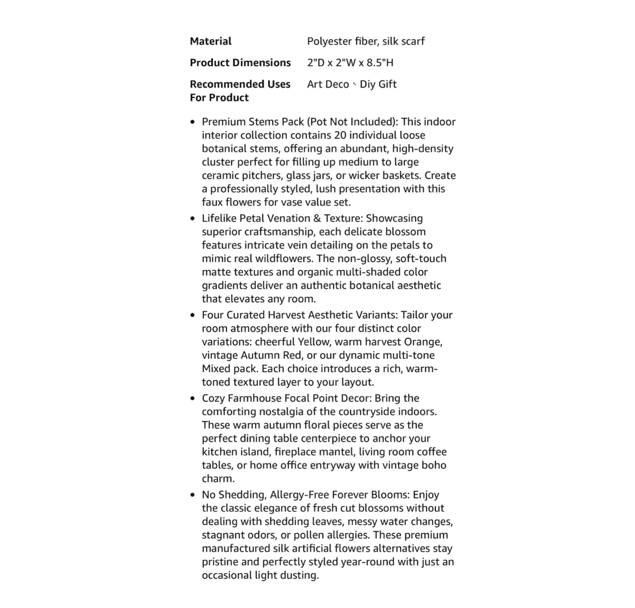 Brand new 20 Pcs Artificial Flowers for Outdoors - photo 4
