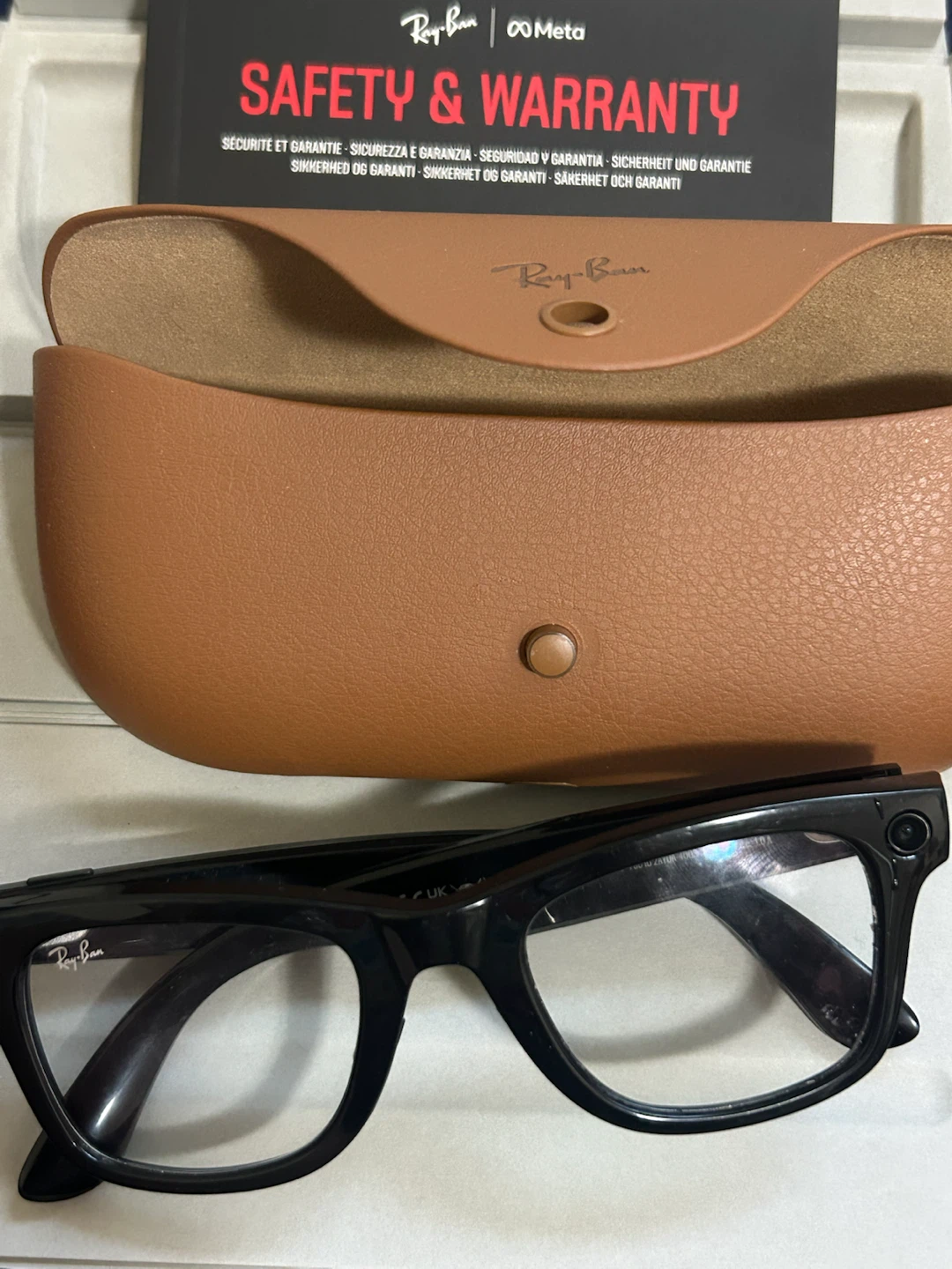 Ray-Ban Meta Wayfarer Glasses+ Charging Case – For Parts