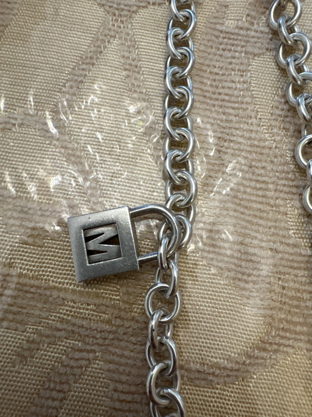 Tiffany & Co. Sterling Silver Lock Charm Necklace - photo 2