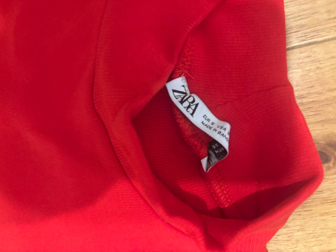 Zara Red Bodycon Dress Size S - photo 2