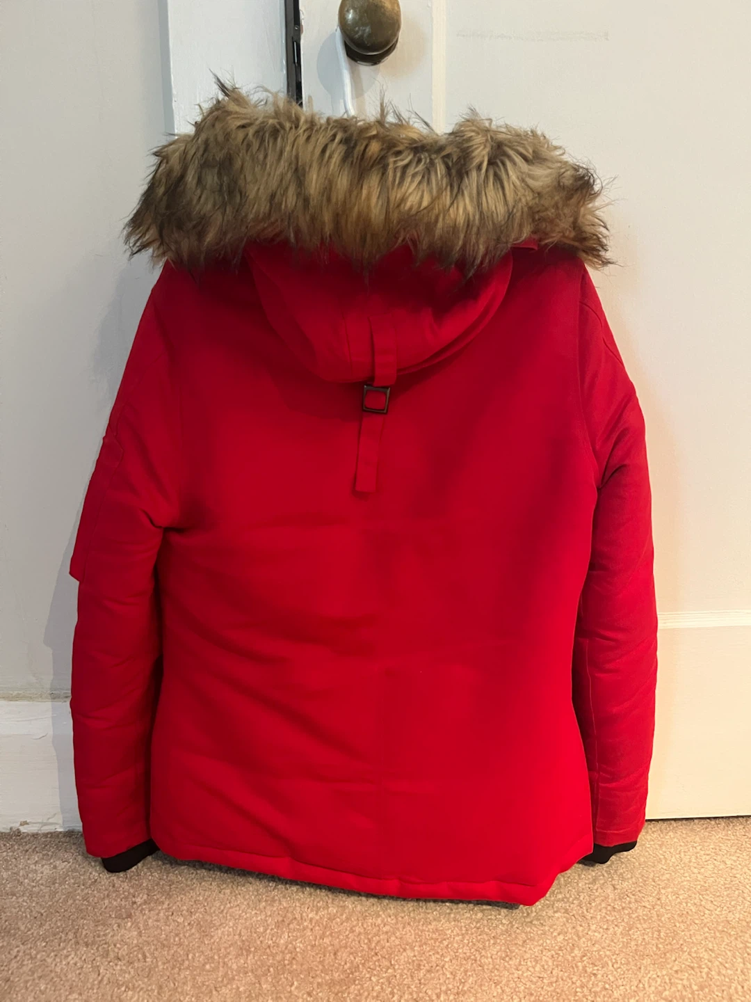Bluenotes Red Winter Parka with Faux Fur Hood - photo 2
