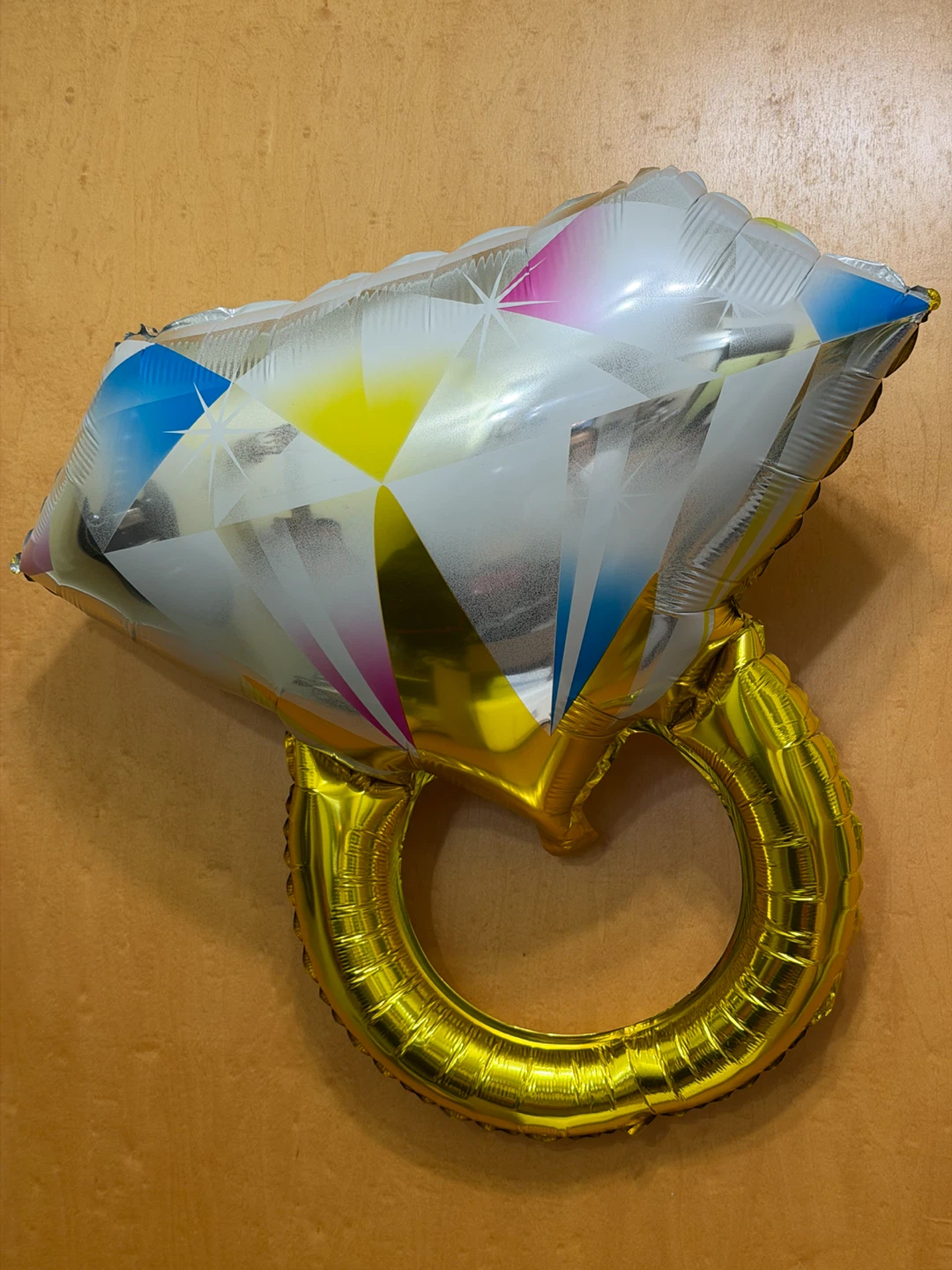 Diamond Ring Shaped Mylar Balloon