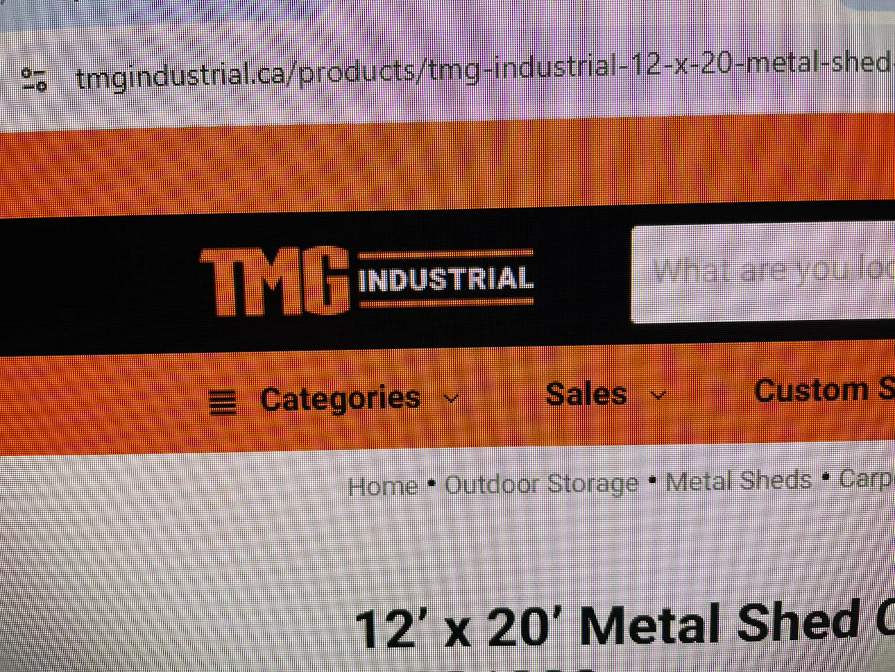 TMG Industrial 12' x 20' Metal Shed with 8' Open Sidewalls - photo 2
