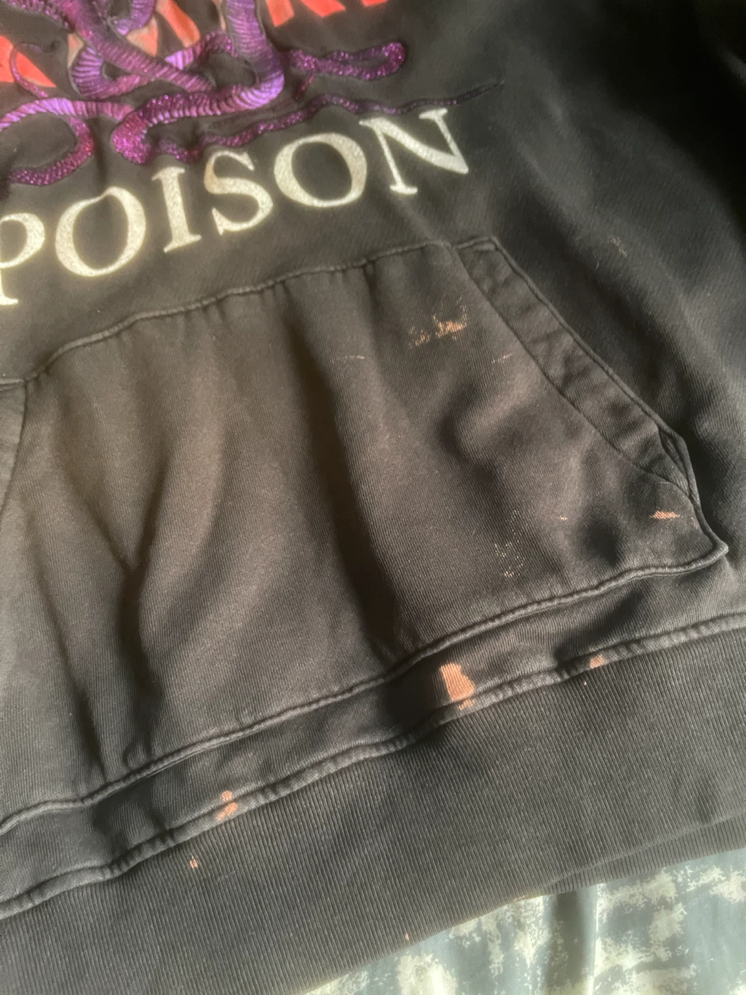 Amiri Poison cobra embroidered hoodie - photo 3