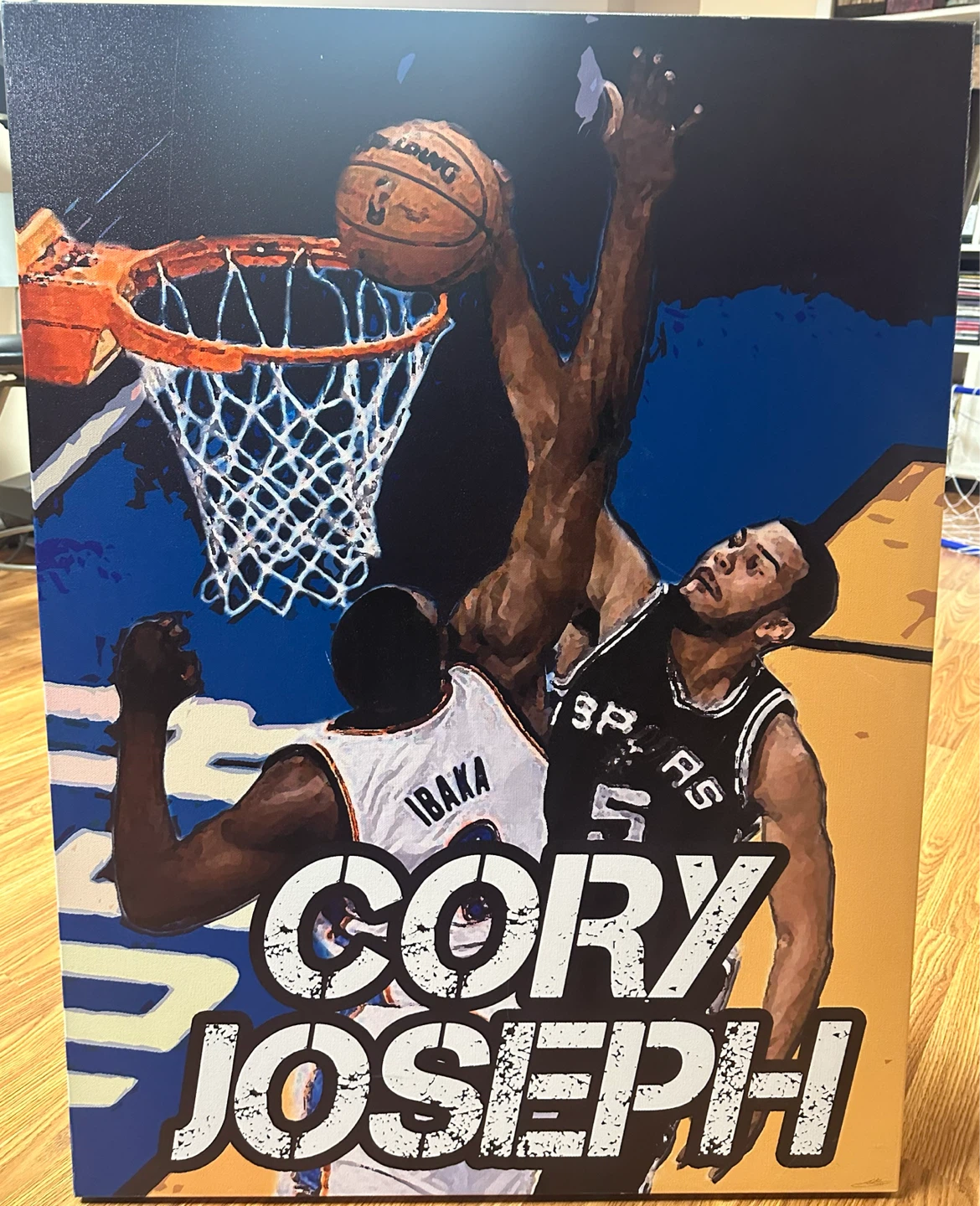 Cory Joseph Basketball Canvas Art