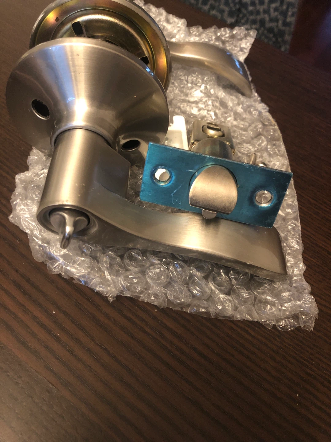 Brushed Nickel Door Lever Set - photo 3