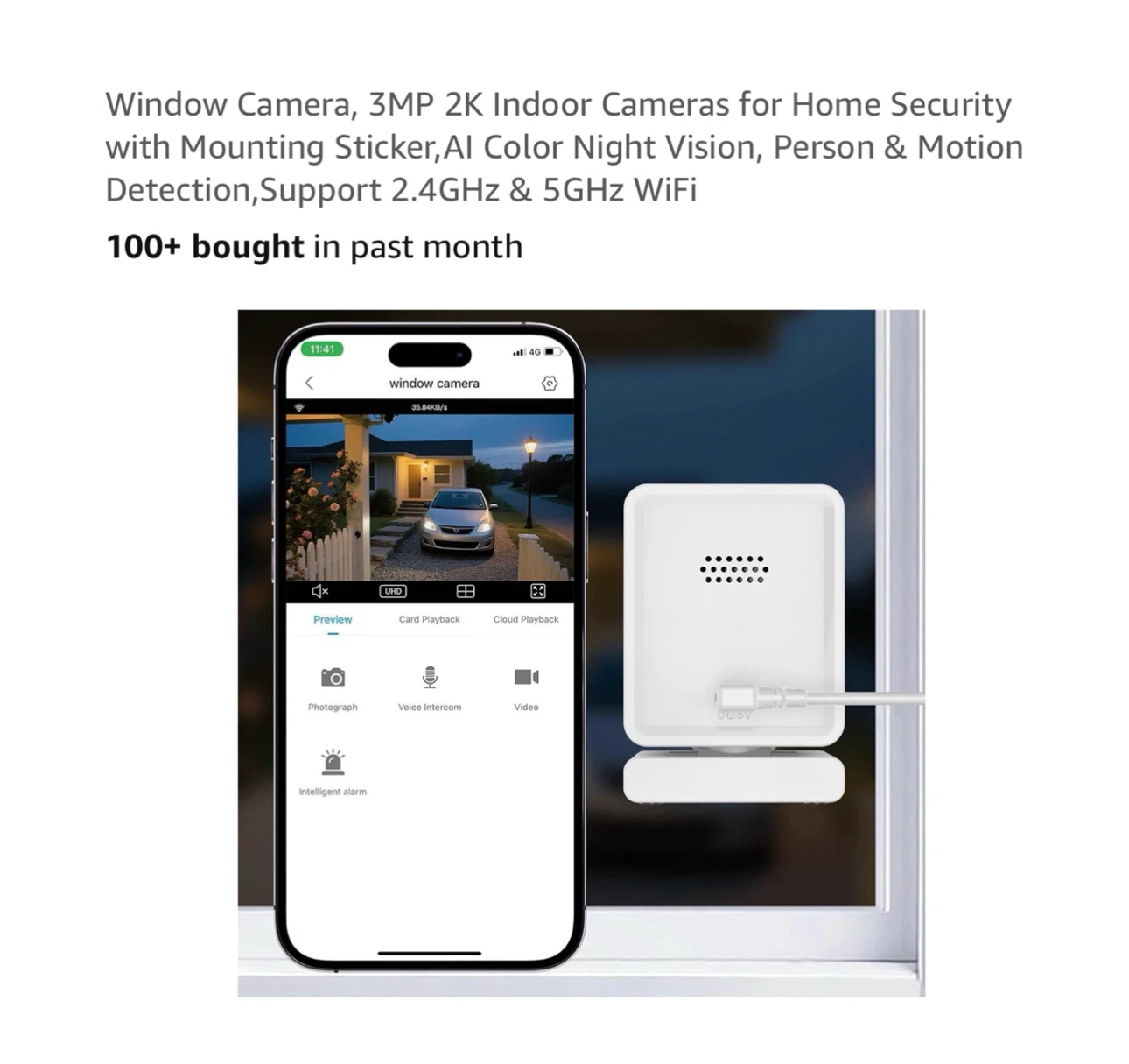 Brand new Window Camera, 3MP 2K Indoor Cameras
