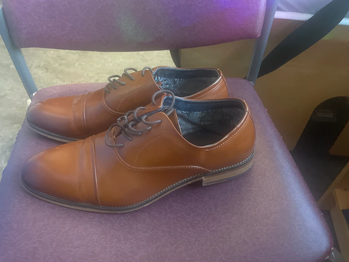 Bruno Marc Brown Oxford Dress Shoes - photo 2
