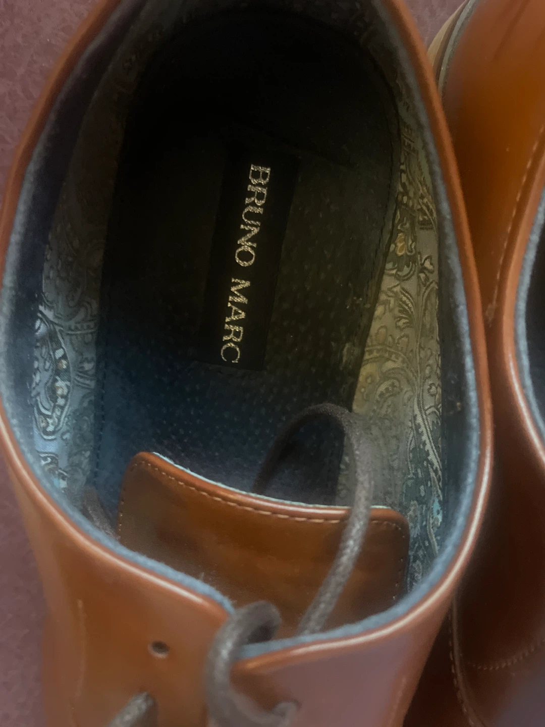 Bruno Marc Brown Oxford Dress Shoes - photo 3