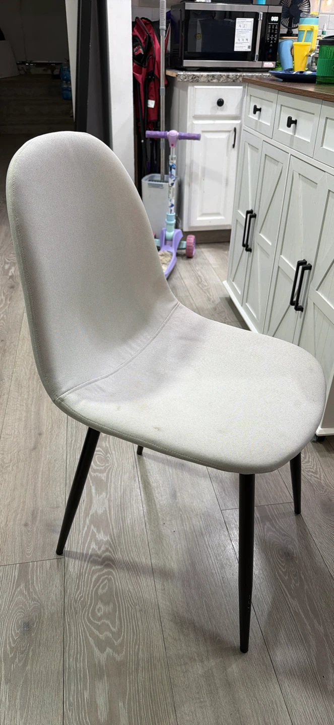Light Gray Upholstered Dining Chair