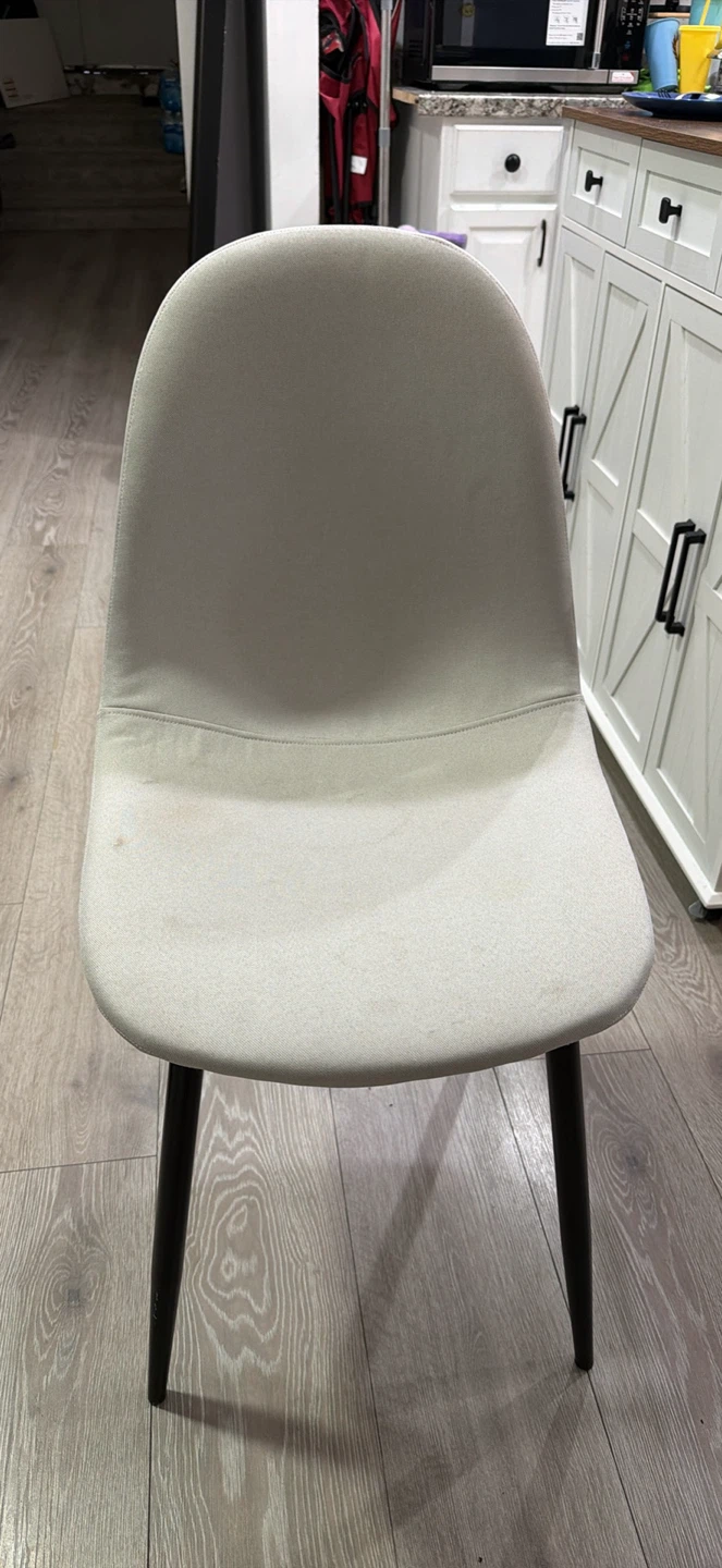 Light Gray Upholstered Dining Chair - photo 2