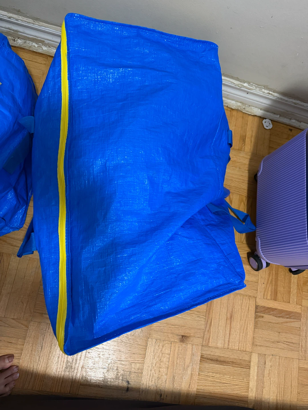 Large Blue Storage Bags with Handles - Set of 4 - photo 2