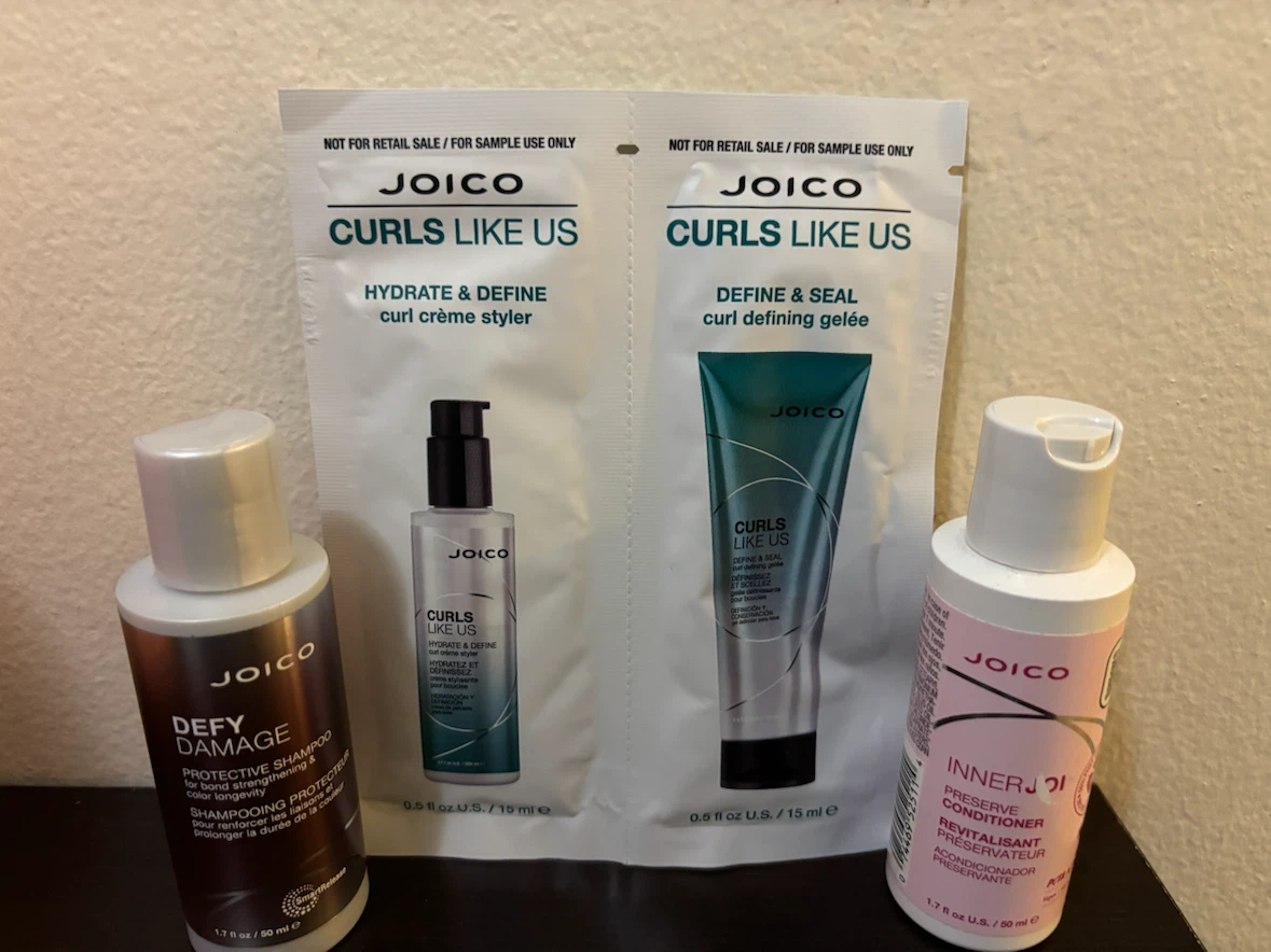 NEW-Joico Curls Like Us Sample Set - Shampoo, Styler & Gelée