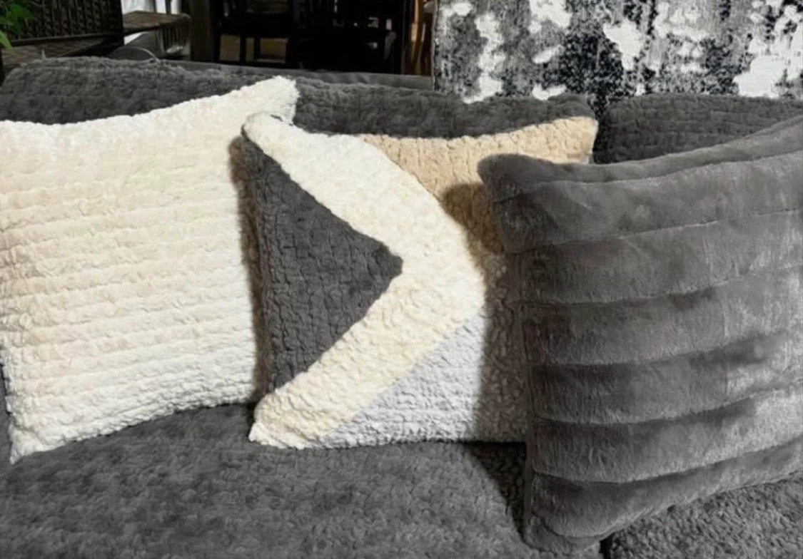 New 2 Piece Ultra Plush Soft Chaise Sectional - Gray - photo 2