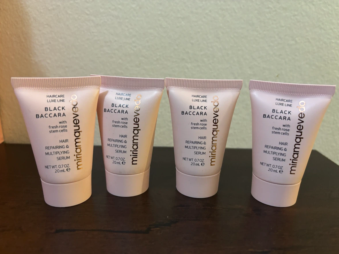 NEW- 4 Miriamquevedo Black Baccara Hair Serum - 4 x 0.7 oz