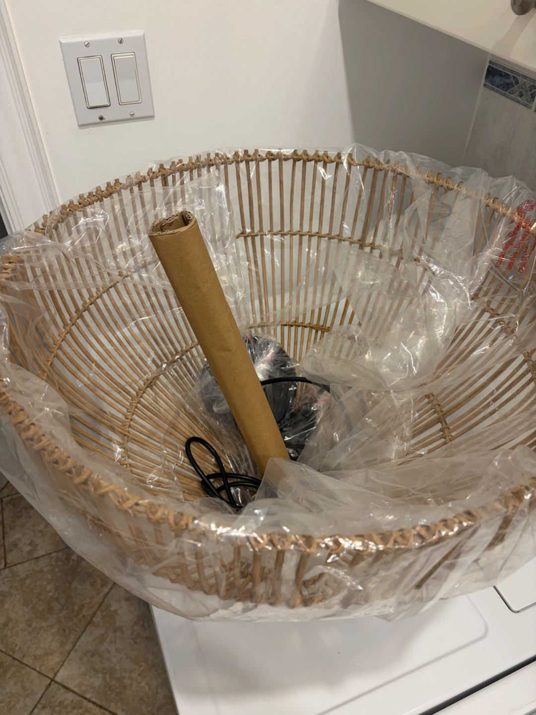 Rattan / bamboo Pendant Light Shade/ chandelier - photo 4