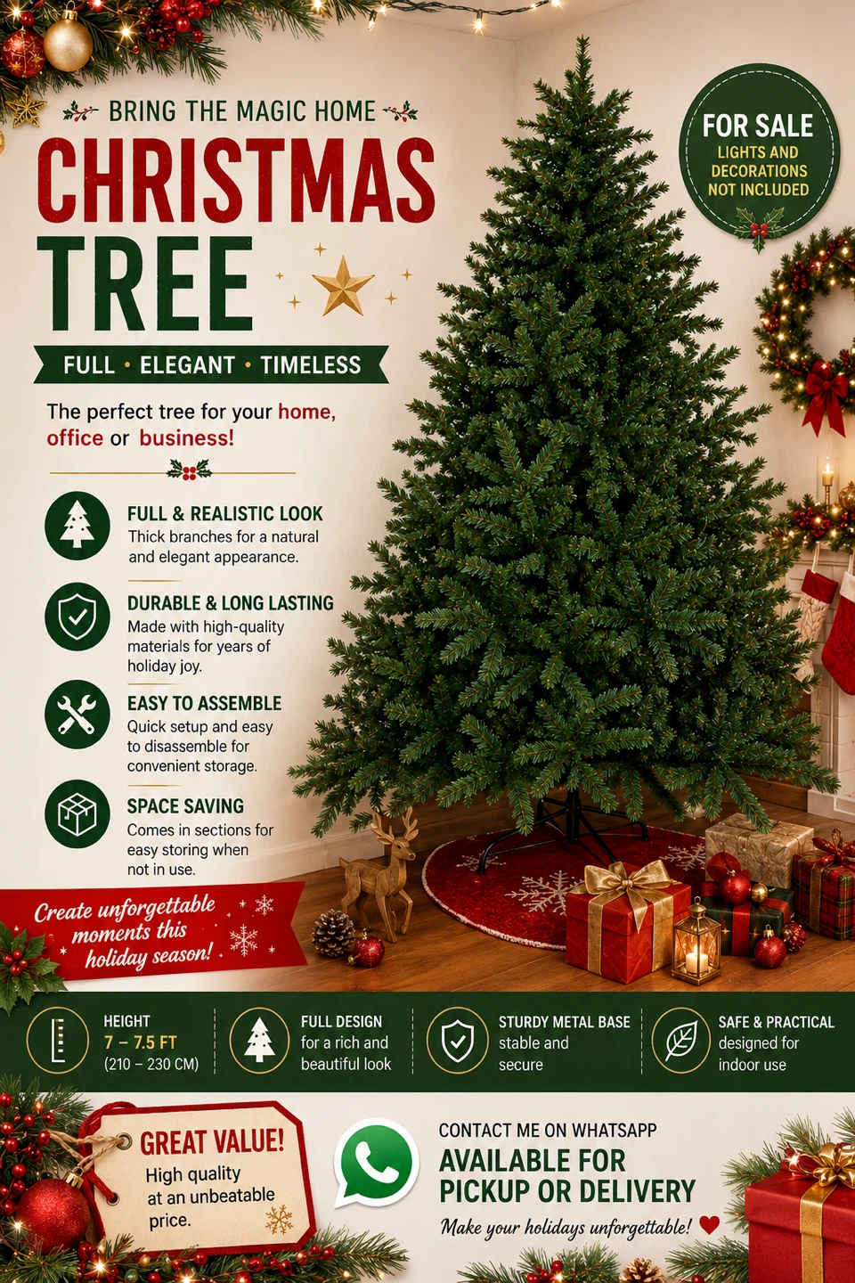 Christmas Tree - 7 to 7.5 FT - photo 3