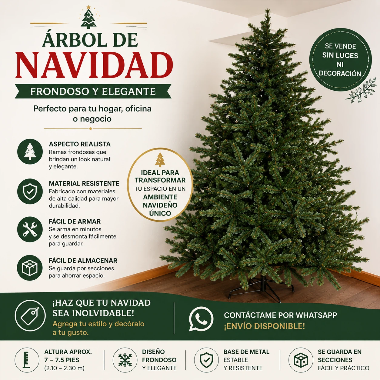 Christmas Tree - 7 to 7.5 FT - photo 4