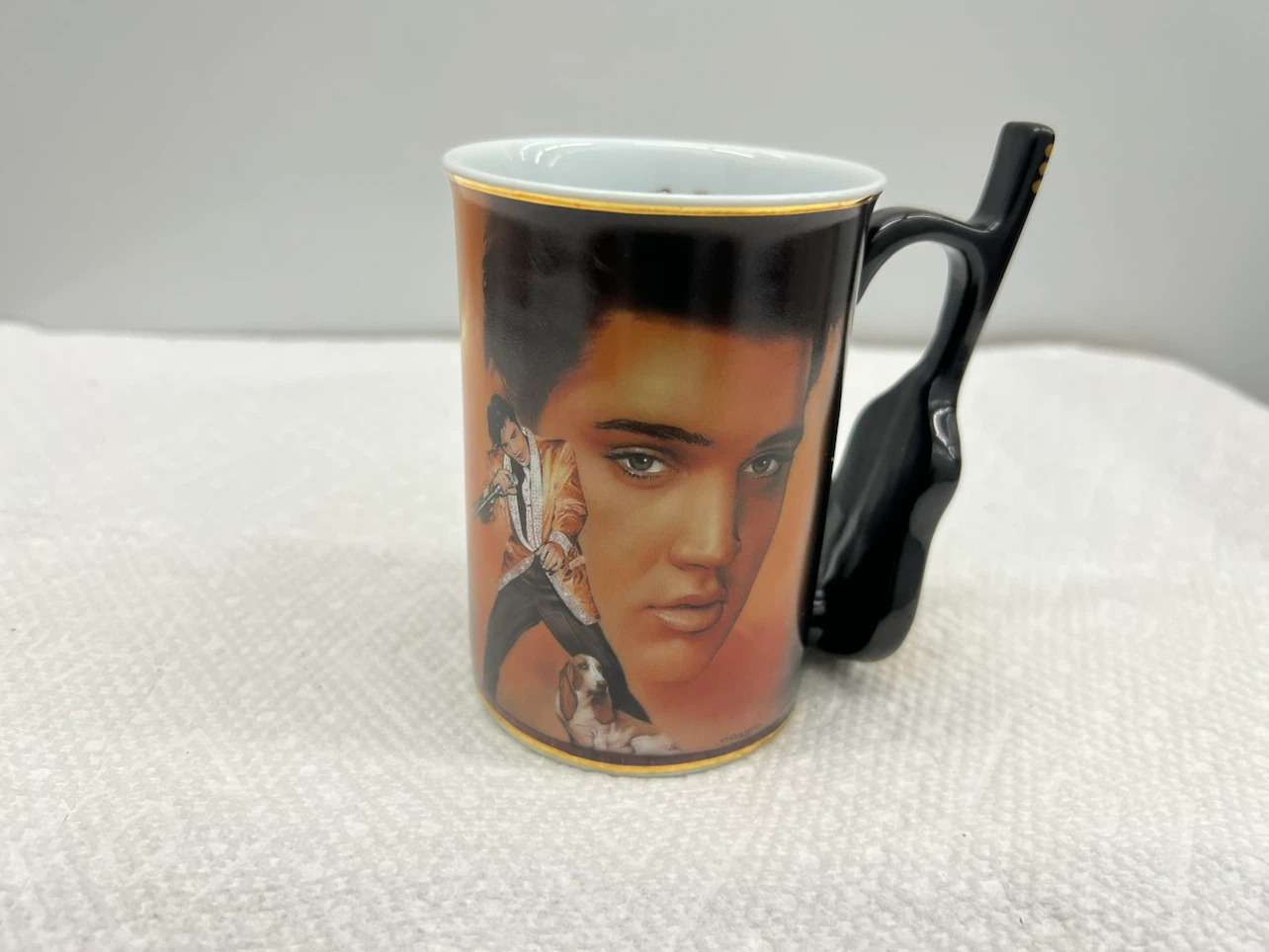 Elvis Presley Cups Bradford Exchange FULLSET 17 Guitar Mugs 2002 - photo 5