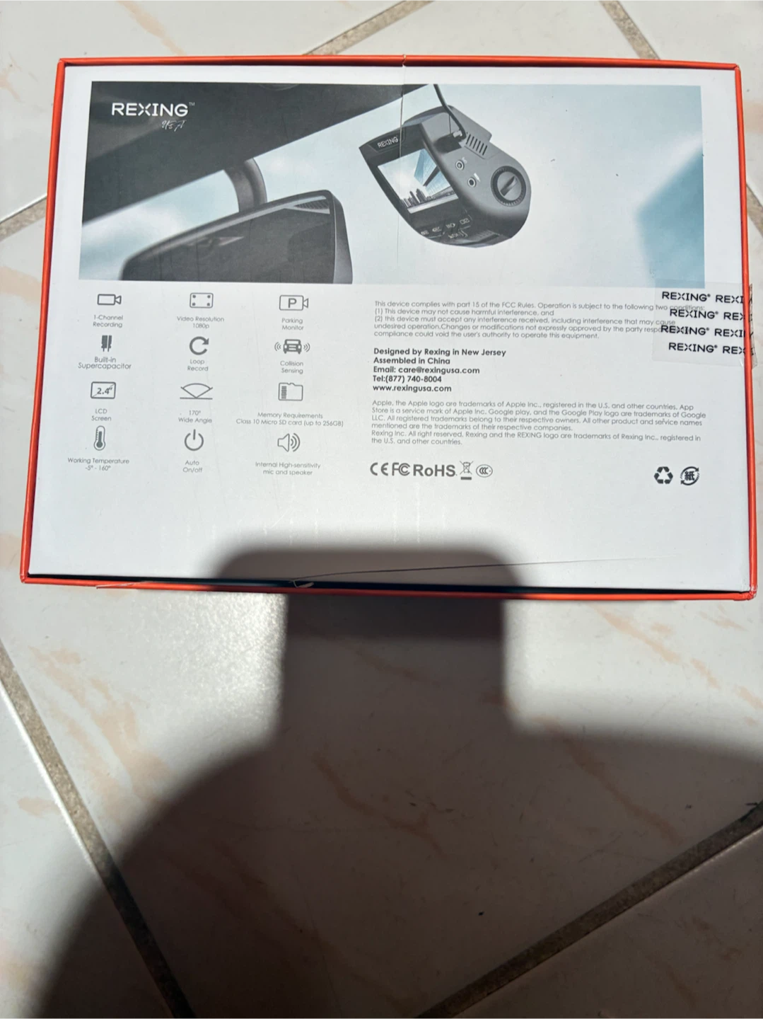 Rexing USA Dash Cam - 1080p Front Facing Camera - photo 2