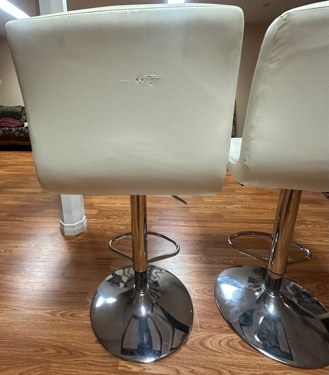 White Bar Stools - Set of 2 - photo 2