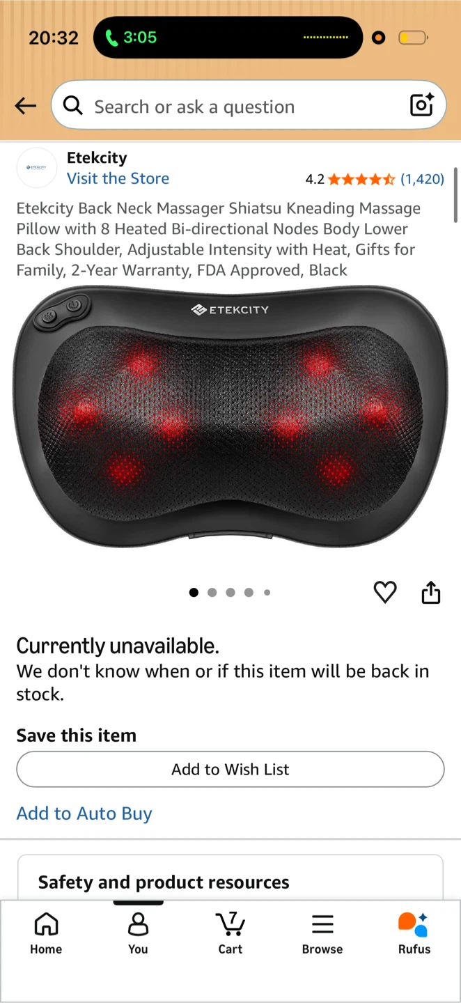 Back&Neck Massage Pillow - photo 2
