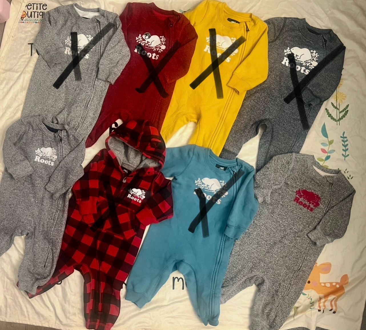 Roots Baby Sleepers Bundle 6m - 12m
