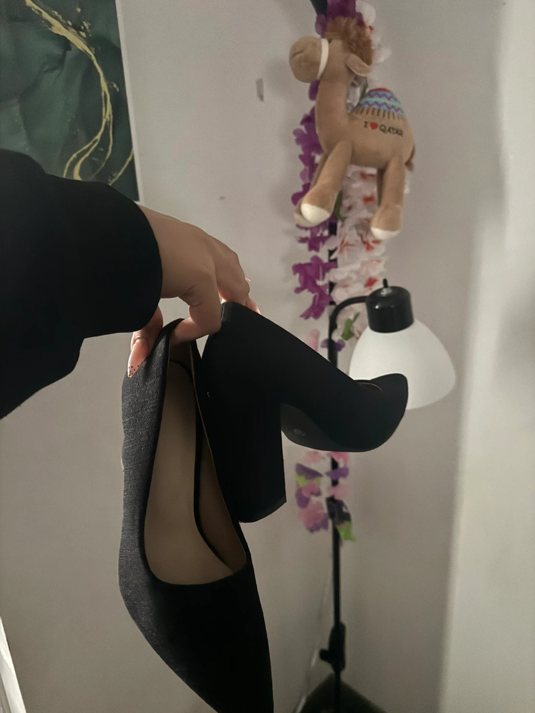 Black block heel pumps - photo 3