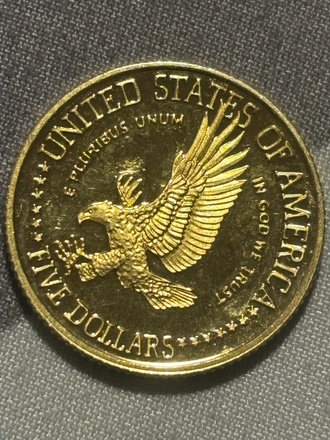 1986 US Mint Gold Eagle $5 Coin - photo 2