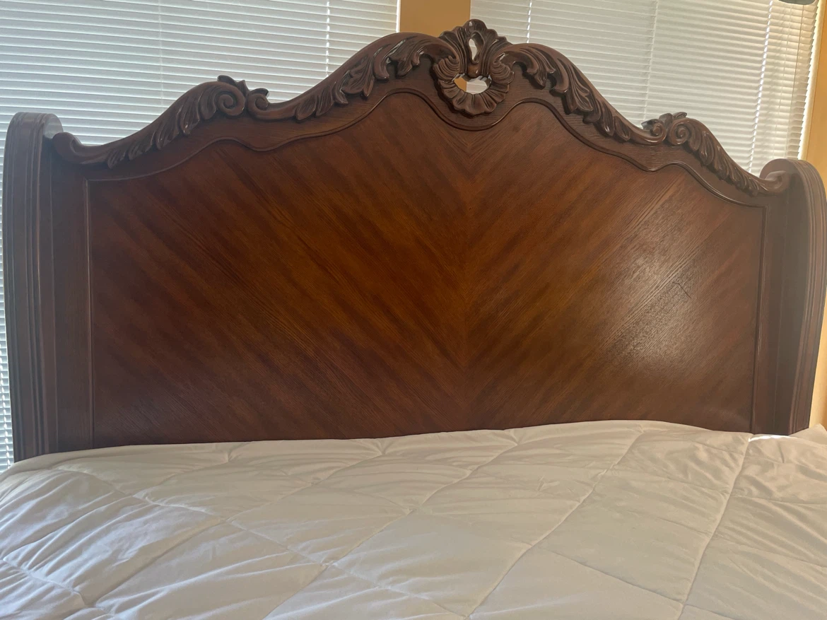 Wooden Dresser and Headboard Set - photo 2