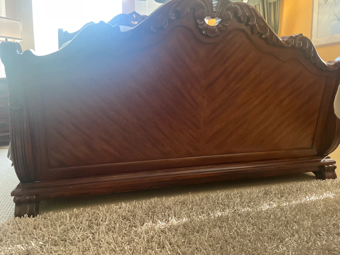 Wooden Dresser and Headboard Set - photo 3