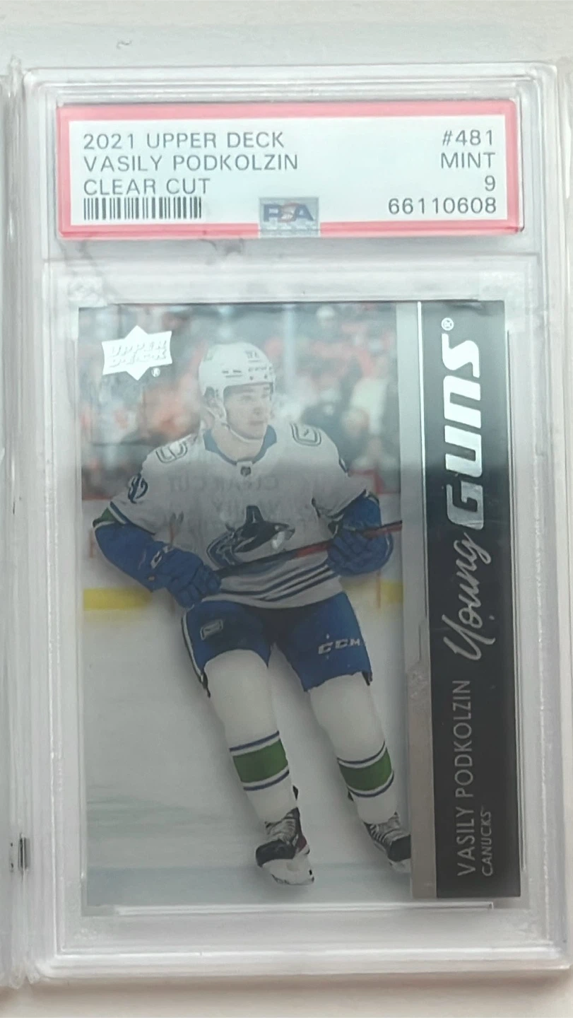 2021 Upper Deck Vasily Podkolzin Clear Cut #481 Young Guns Card