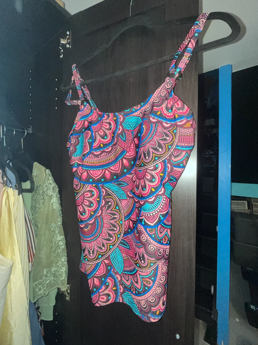 Women's Patterned Tankini Top