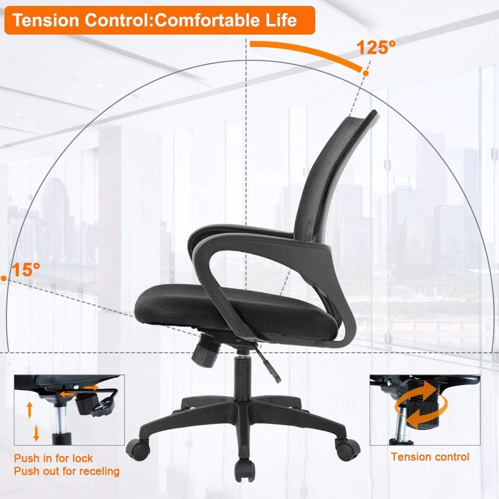 Black Mesh Office Chair - photo 5
