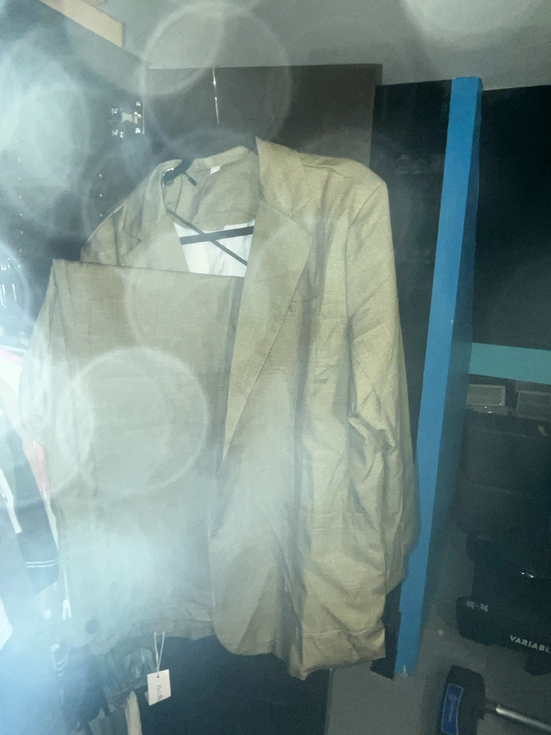Men's Khaki Linen Suit Jacket and Pants - Size XL - photo 3