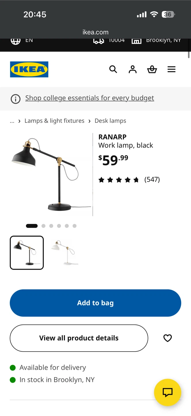 IKEA desk lamp - photo 4