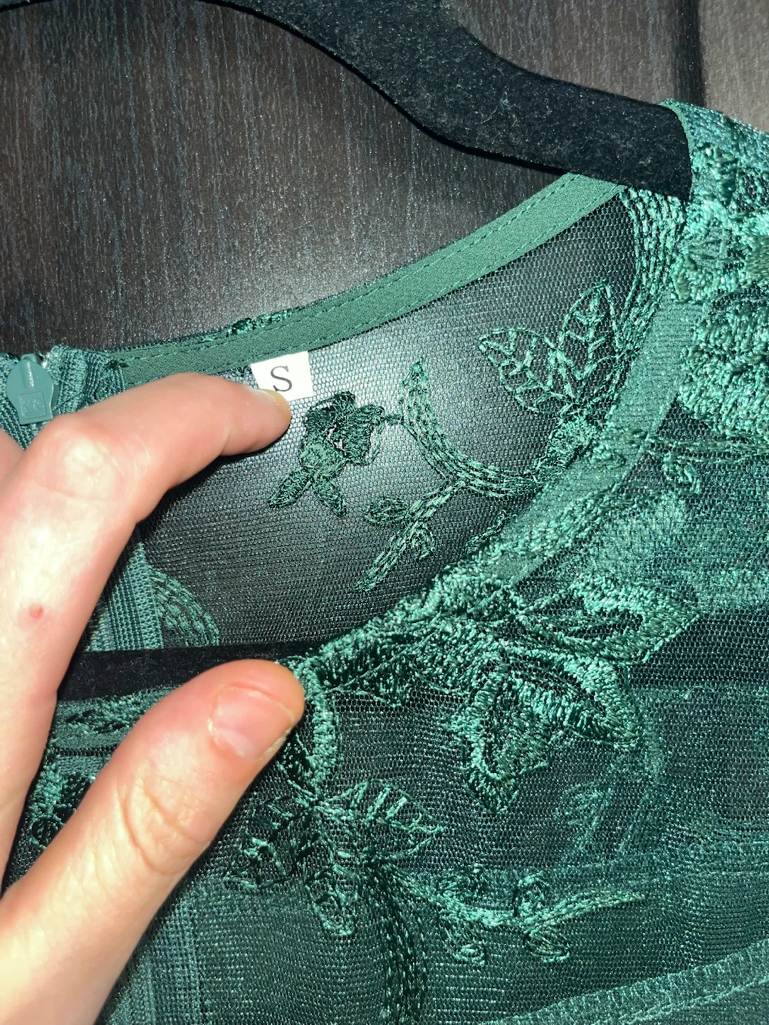 Women's Green Lace Dress Size S - photo 2