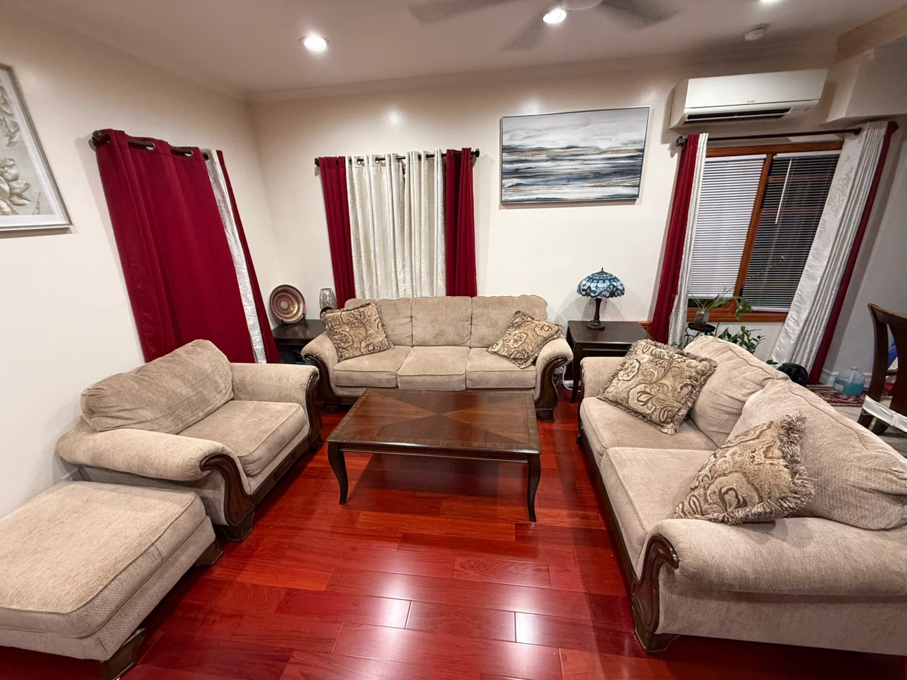 7 Piece Living Room Set - Sofa, Loveseat & Armchair