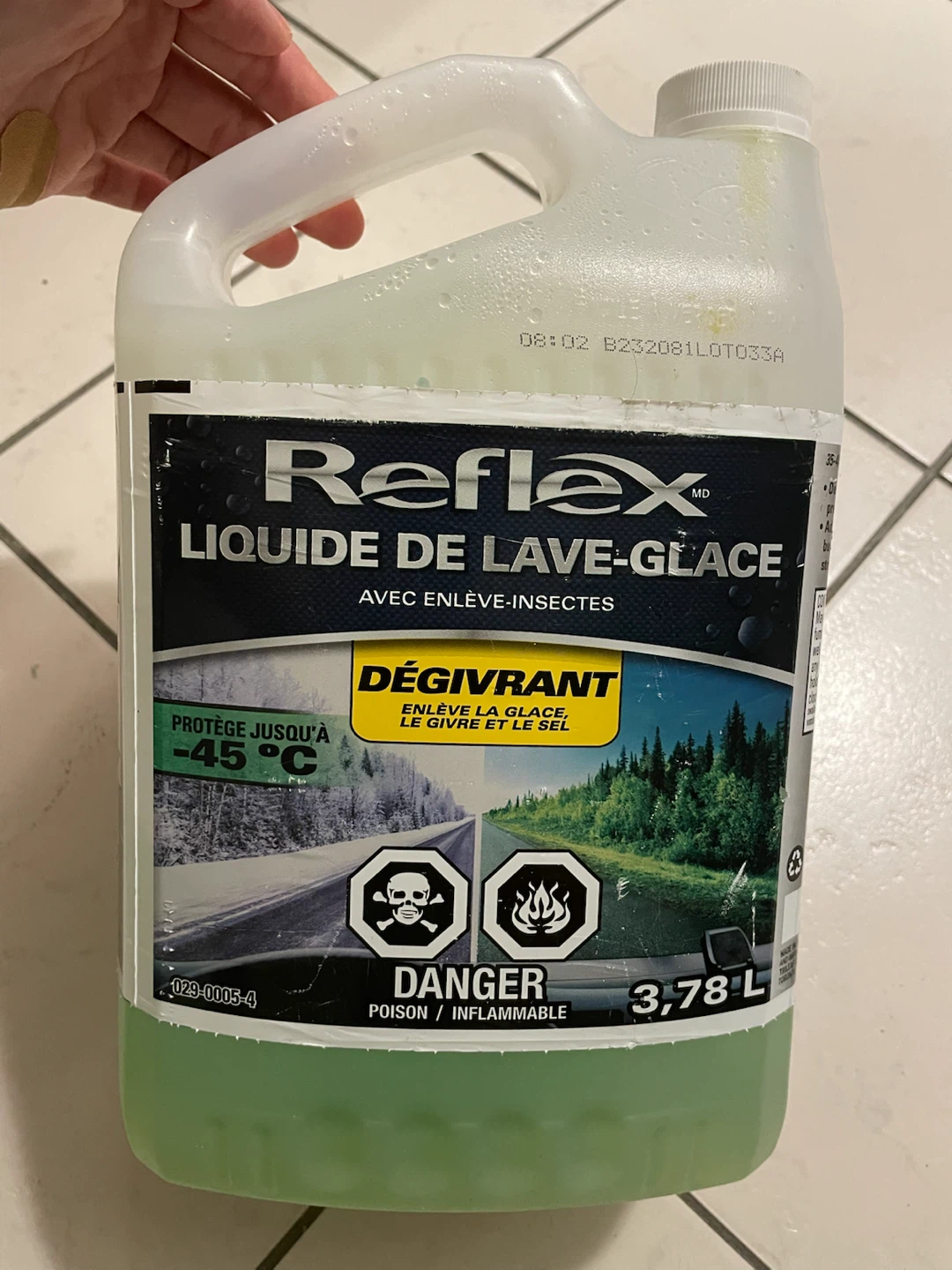 Reflex De-icing Washer Fluid