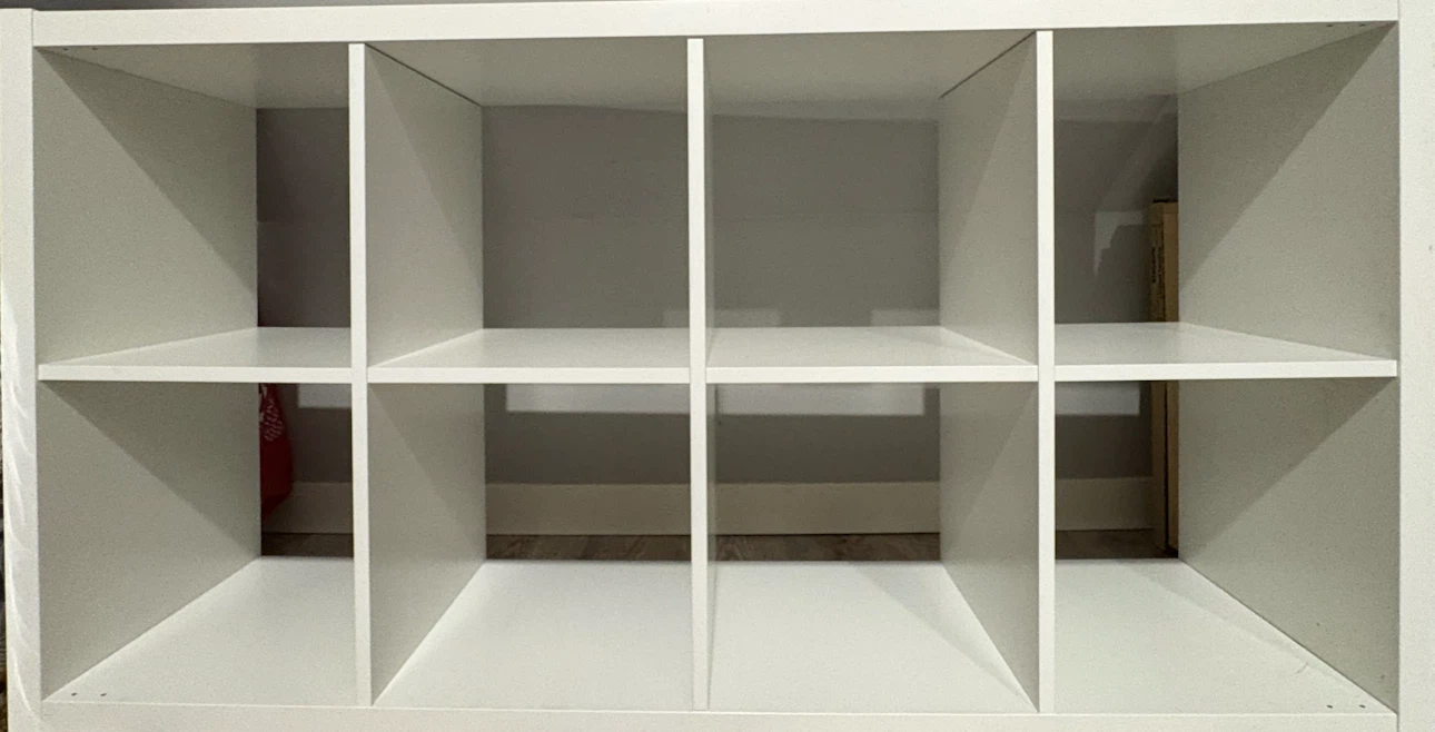 White Cube Storage Shelf