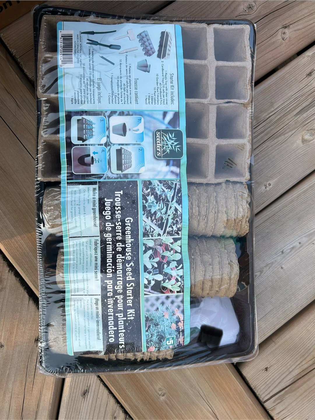 Seed Starter Kit with Greenhouse Cover