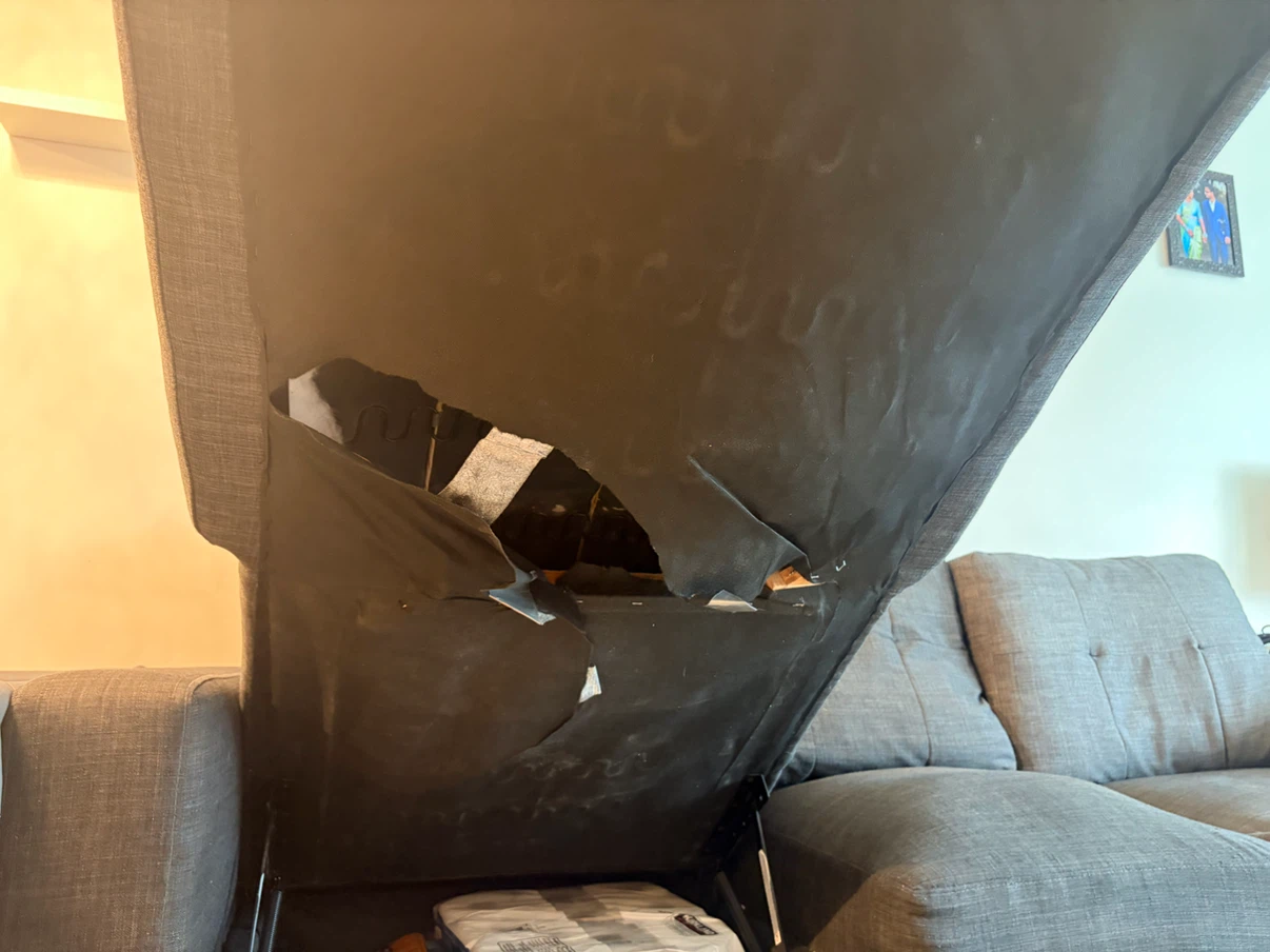 Dark Grey Sectional Sofa – Good Condition - photo 2