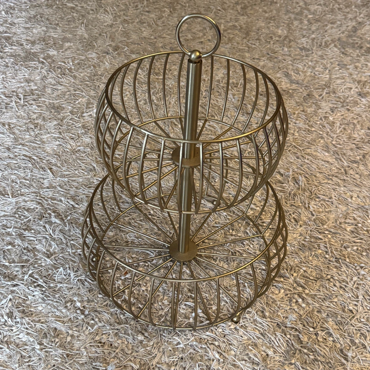 Two-Tier Wire Fruit Basket