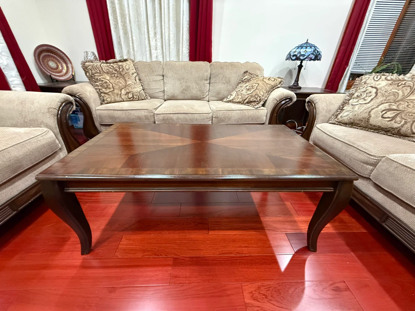 Dark Wood Coffee Table
