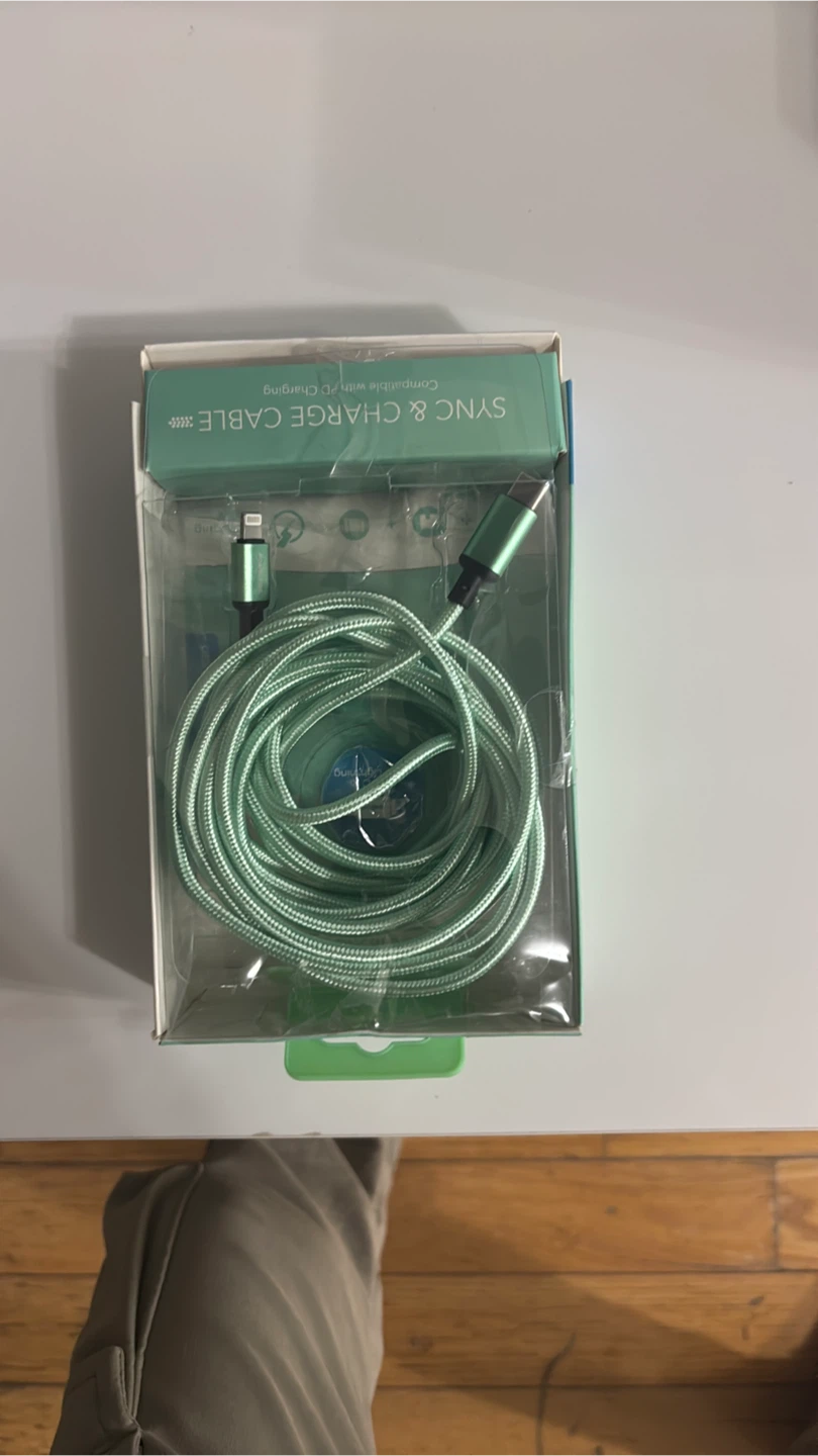 Acellories USB C to Lightning Sync & Charge Cable - 10FT