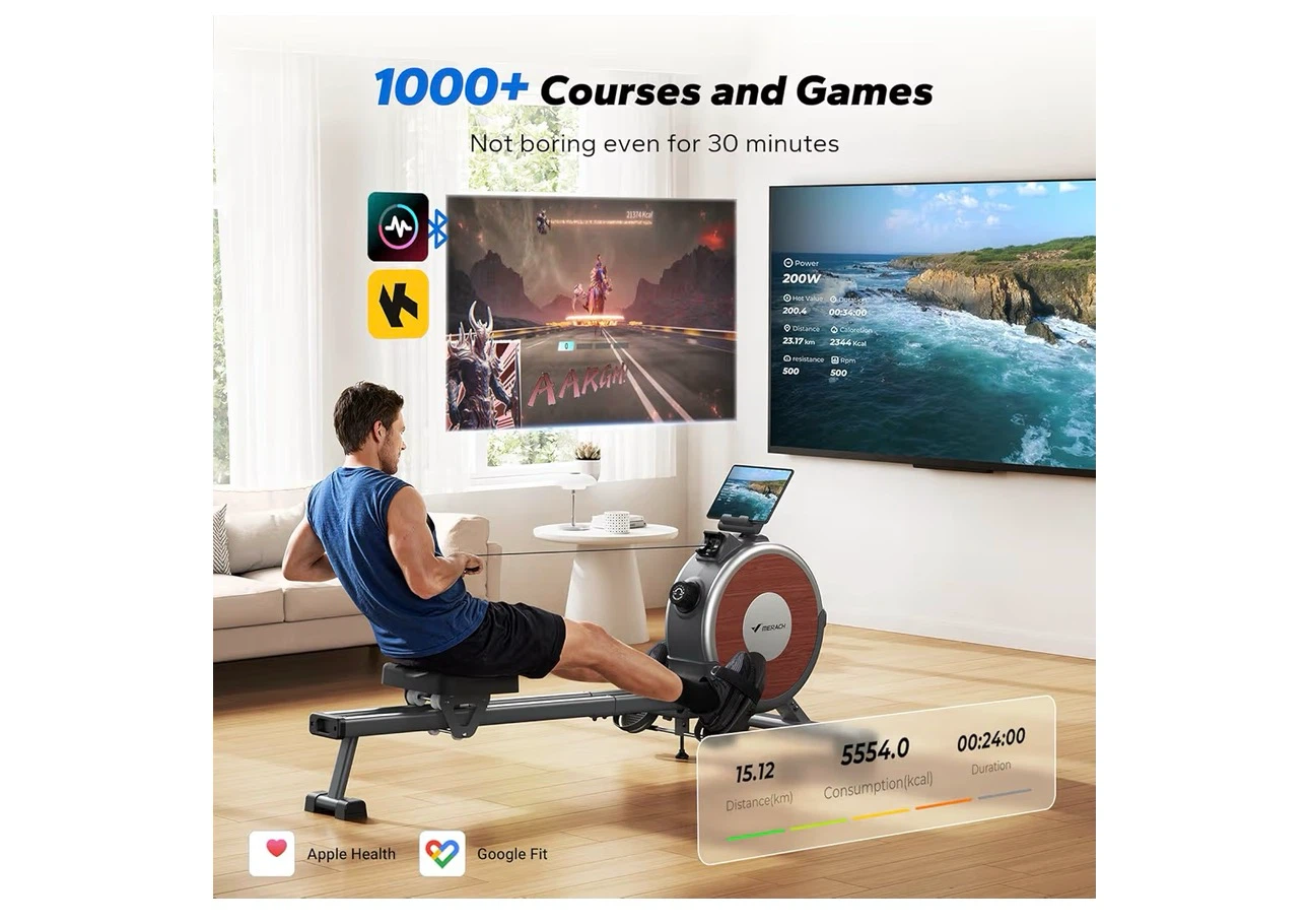 MERACH Bluetooth Magnetic Rower Machine - photo 4