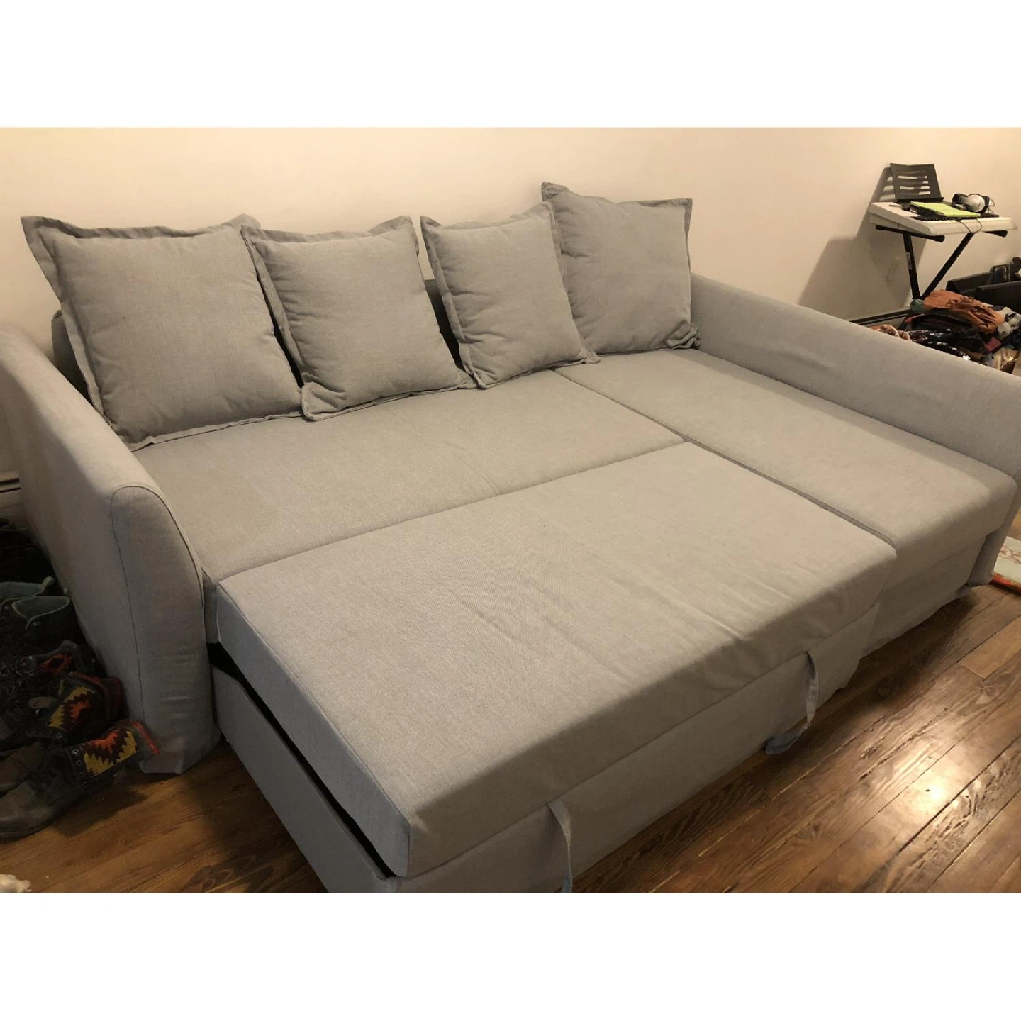 Free delivery IKEA HOLMSUND Corner Sofa-bed,blue - photo 2