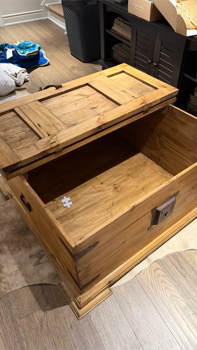 Wooden Storage Trunk table - photo 4