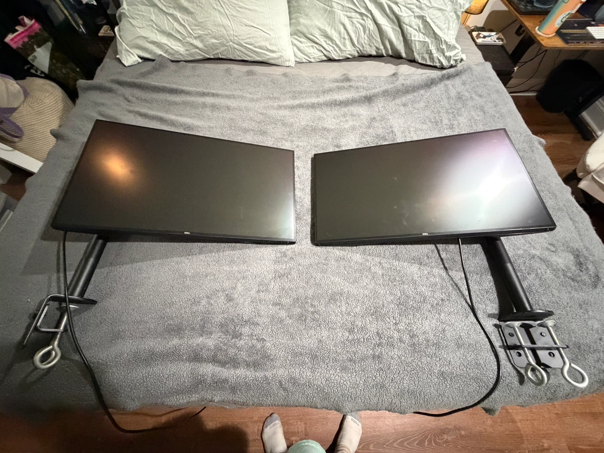 2 dell monitors with vesa mount