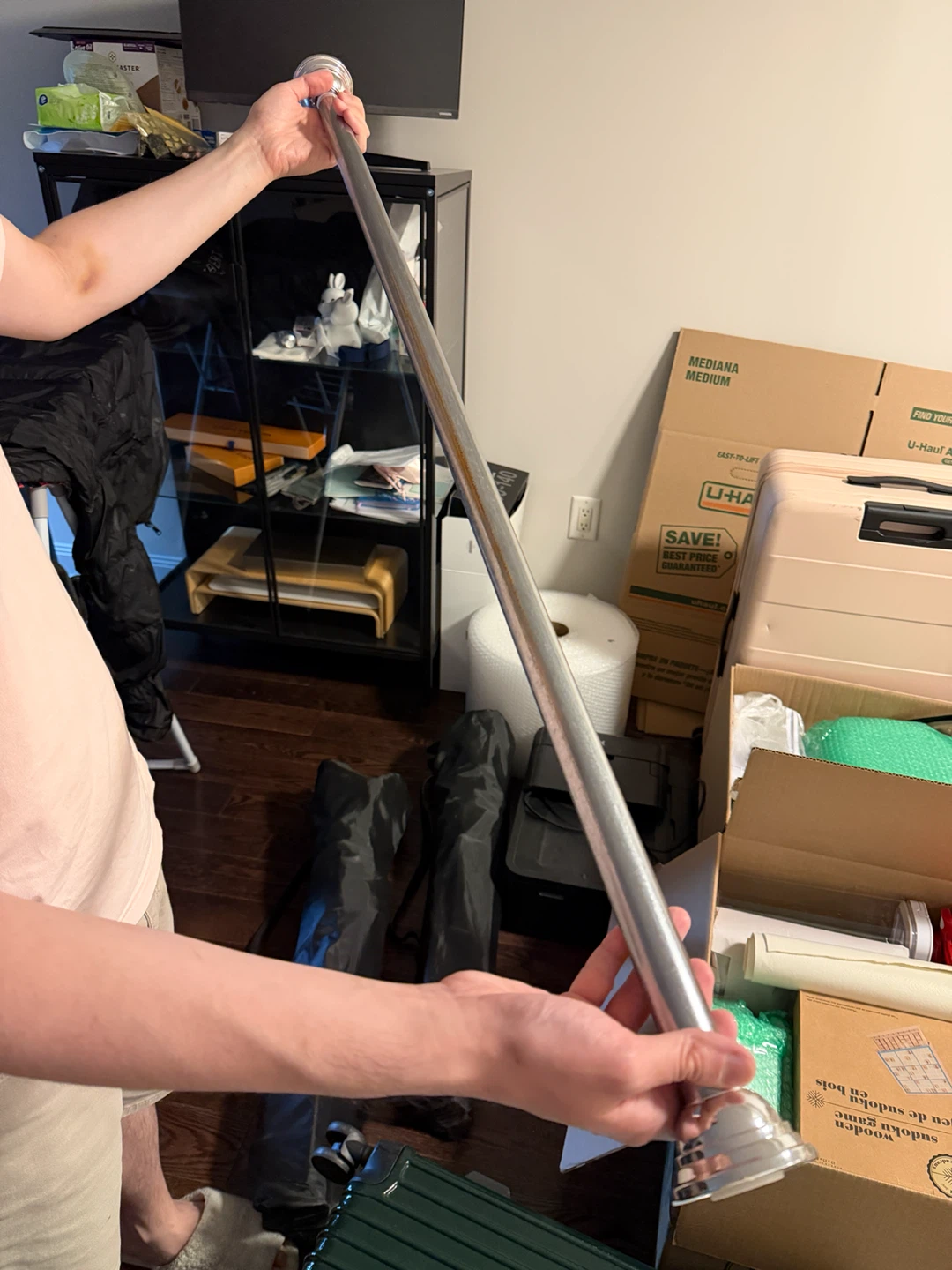Adjustable Shower Curtain Tension Rod